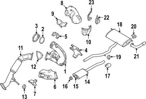 Exhaust Components for 2022 Volvo XC60 #1