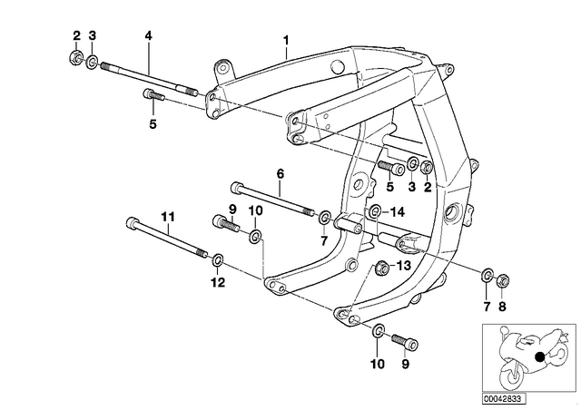 46517658327 - : Frame for BMW-Motorrad Image