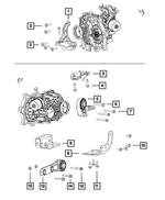 6104422AA - Single Speed Transmission: Hex Head Bolt And Washer for Mopar Image