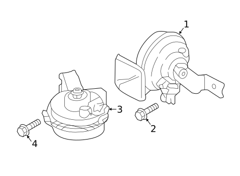 Horn for 2020 Hyundai Tucson #0