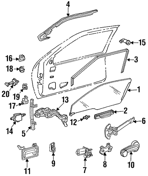 Front Door for 1993 Chevrolet Lumina #0