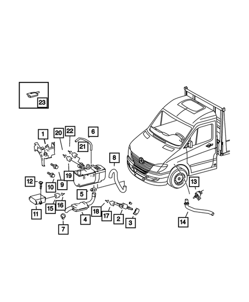 Air Conditioner and Heater Plumbing for 2009 Dodge Sprinter 3500 #3