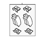 58302L1A00 - Brakes: Brake Pads for Hyundai Image