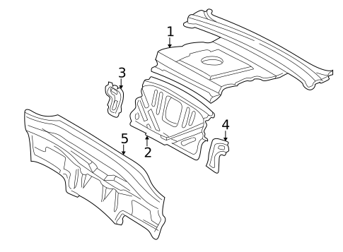 Rear Body for 2002 Lexus LS430 #0