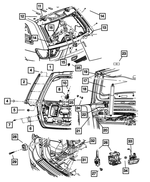Lift and Tail gates for 2011 Jeep Grand Cherokee #0