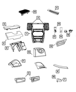1QX241DVAA - Interior Trim: Instrument Panel Bezel for Mopar Image