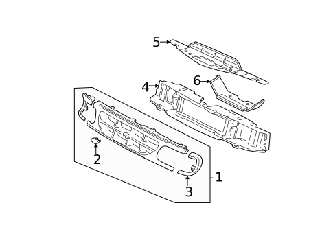 Grille & Components for 1995 Ford Explorer #0