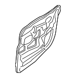 51487366707 - Body: Water Shield for BMW: 528i, 528i xDrive, 535d, 535d xDrive, 535i, 535i xDrive, 550i, 550i xDrive, ActiveHybrid 5, M5 Image