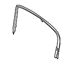 51357182035 - Body: Window Trim for BMW: 528i, 528i xDrive, 535d, 535d xDrive, 535i, 535i xDrive, 550i, 550i xDrive, ActiveHybrid 5, M5 Image