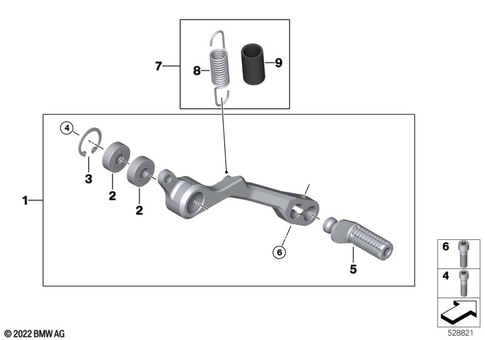 Brake Pedal, Connection Linkage for 2026 BMW-Motorrad M 1000 RR #0