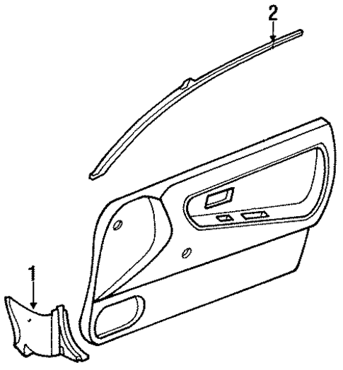 Interior Trim - Pillars for 1993 Nissan 240SX #0