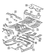 68036568AF - Body Sheet Metal Except Doors: Front Floor Pan Panel for Mopar Image
