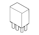 RLY1 - Electrical: Motorcraftâ„¢ Relay for Ford: EcoSport, Edge, Escape, Expedition, Explorer, F-150, F-250 Super Duty, F-350 Super Duty, F-450 Super Duty, Focus, Fusion, Mustang, Police Interceptor Sedan, Police Interceptor Utility, Police Responder Hybrid, Ranger, Special Service Police Sedan, SSV Plug-In Hybrid, Taurus | Lincoln: Continental, MKX, Nautilus, Navigator | Mercury: Mariner Image