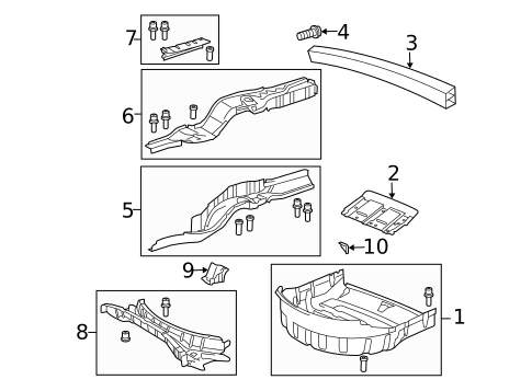 Rear Floor & Rails for 2009 Jaguar Super V8 #0