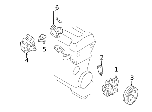 Water Pump for 2000 Nissan Sentra #0