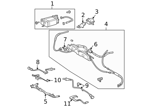 Emission Components for 2007 Lexus RX350 #0