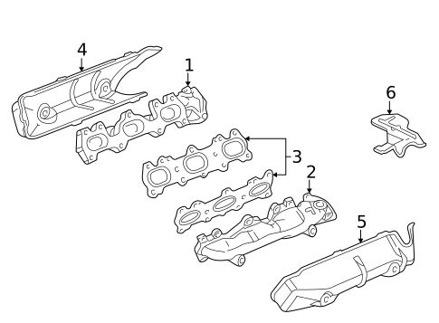 Exhaust Manifold for 1999 Acura RL #0