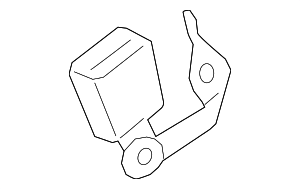 72117442031 - Body: Buckle End for BMW: 330e, 330e xDrive, 330i, 330i xDrive, 430i, 430i Gran Coupe, 430i xDrive, 430i xDrive Gran Coupe, i4, M3, M340i, M340i xDrive, M4, M440i, M440i Gran Coupe, M440i xDrive, M440i xDrive Gran Coupe Image