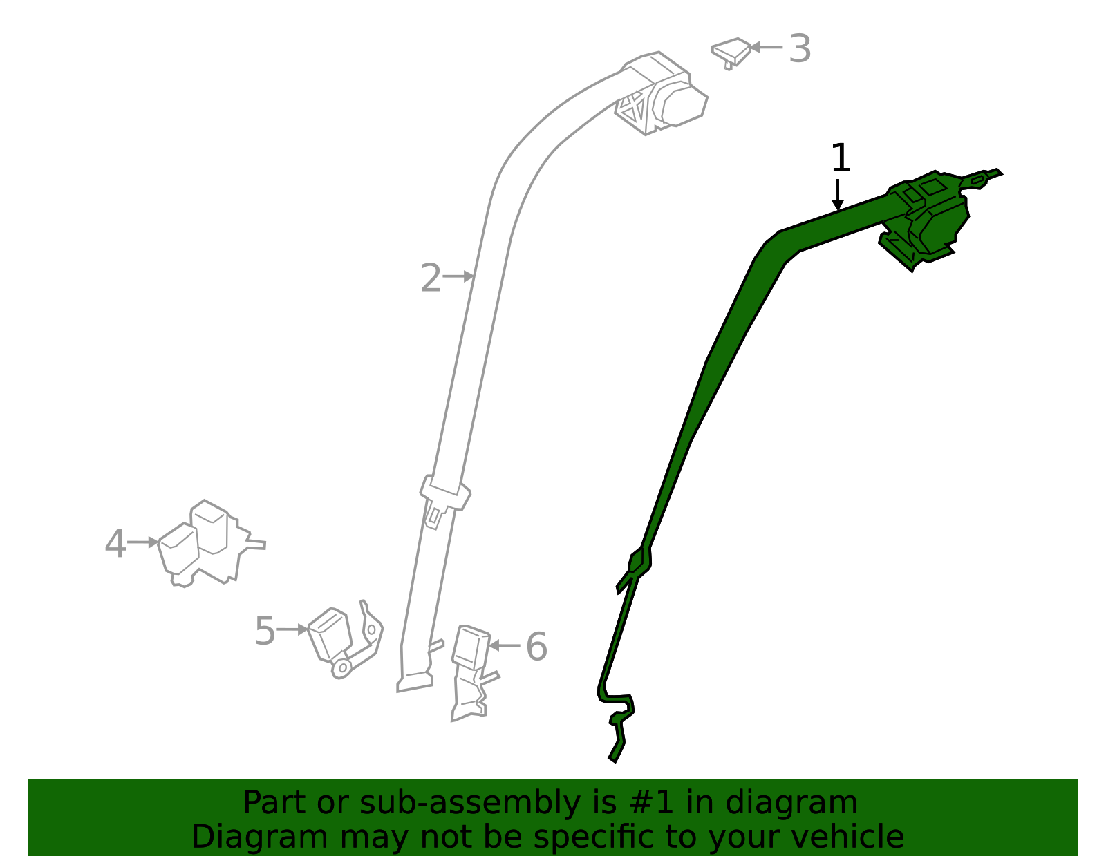 Lap & Shoulder Belt - BMW (72-11-8-076-365)