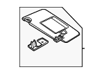 20681057029H43 - Body: Sun-visor for Mercedes-Benz Image
