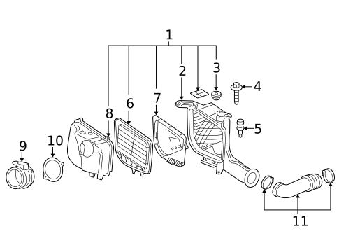 Air Intake for 2005 Cadillac SRX #0