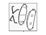 446578020 - Brakes: Brake Pads for Lexus: NX450h+, RZ300e, RZ450e Image