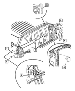 5160288AA - Body Sheet Metal Except Doors: Sealing Tape for Mopar Image