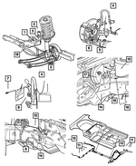 4509803AB - : Brake Hose, Left Rear, Drum for Mopar Image