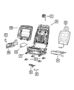 68104427AA - : Front Seat Back Frame for Chrysler: 300 | Dodge: Charger Image