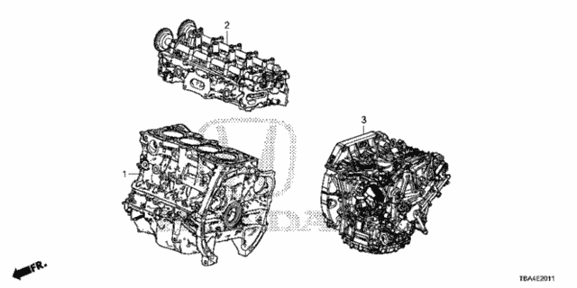 Engine Assy. - Transmission Assy. (2.0L) for 2016 Honda Civic #0