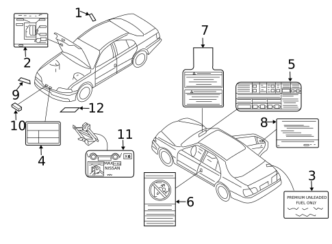 Labels for 2003 INFINITI G35 #1