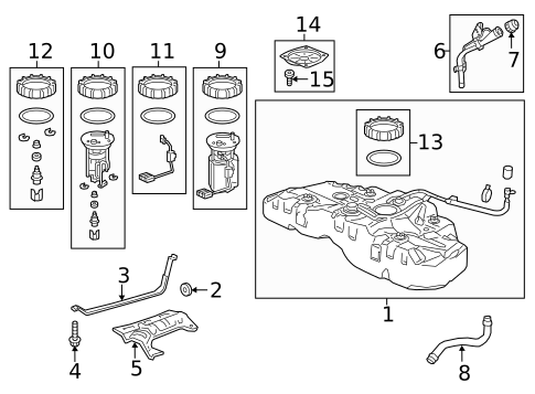 Fuel Pumps & Related Components for 2018 Acura TLX #0