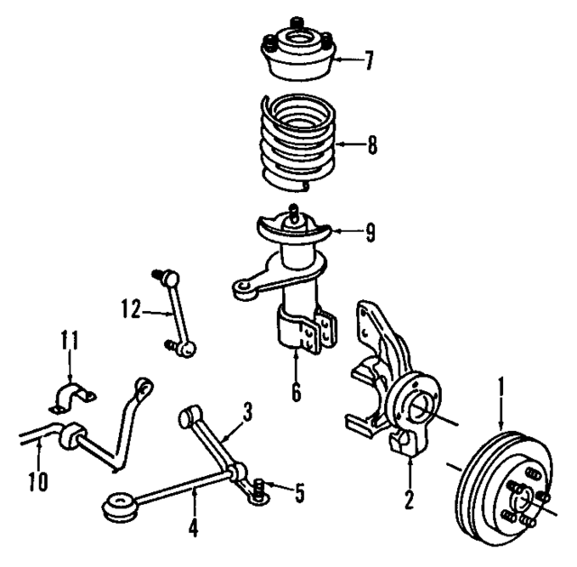4593450AA - Brakes: Hub &amp; Bearing for Mopar Image