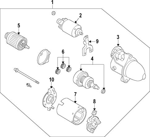 Starter for 2009 Kia Optima #0