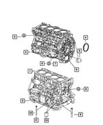 5183906AH - 2.4L Gas; Engine: Short Block Engine for Mopar Image