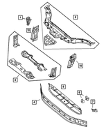 5098548AA - Frames and Bumpers: Fan Bracket for Mopar Image