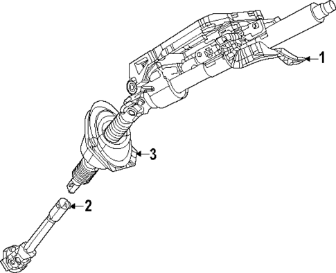 Steering Column Assembly for 2024 Dodge Charger Daytona #0
