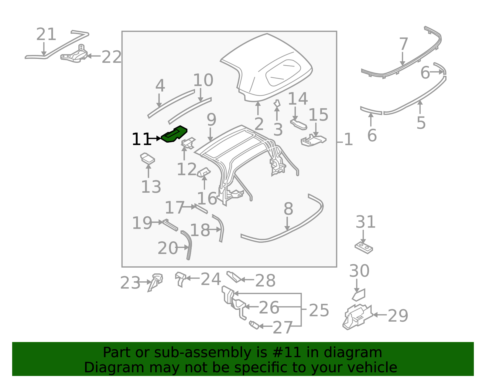 2006-2015 Mazda MX-5 Miata Latch Cover NE51-R1-3A5E | Parts Motion