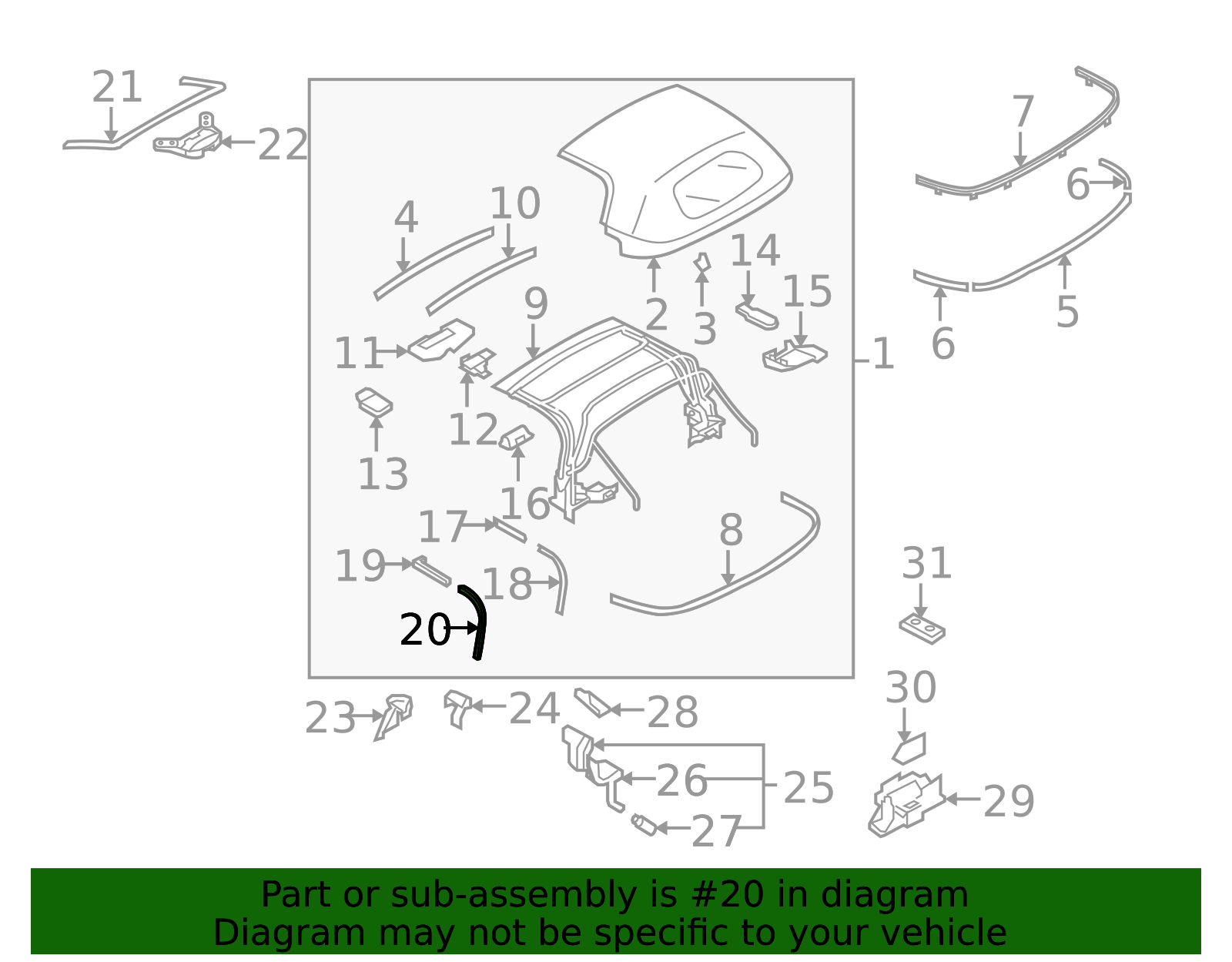 NE51-R1-412F - Rear Weather-Strip - 2006-2015 Mazda MX-5 Miata