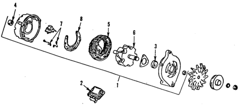 Alternator for 1984 Ford E-350 Econoline #0