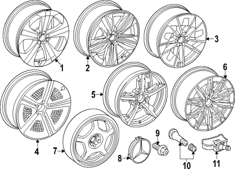 Wheels for 2023 Mercedes-Benz EQS 450 SUV #0