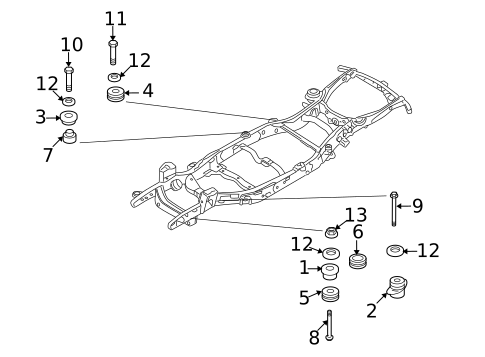 Frame Components for 2010 Ford Explorer Sport Trac #0