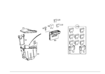 2035450901 - Electrical Equipment and Instruments: Fuse Box for Mercedes-Benz: 180C, C230, C240, C32 AMG, C320, CLK320, CLK500, CLK55 AMG Image