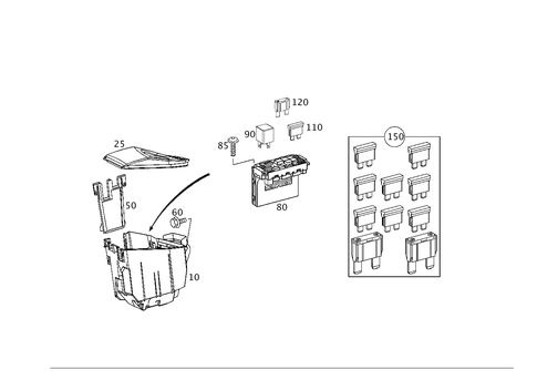 Apparatus Case and Control Units for 2000 Mercedes-Benz C230 #0