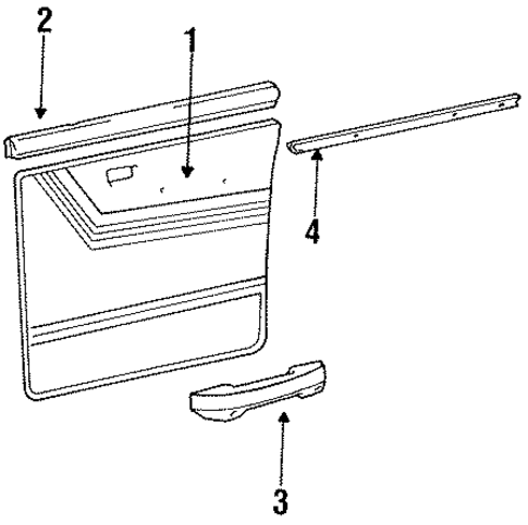 Interior Trim - Door for 1988 Dodge Raider #0