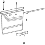MB703242 - Body: Door Trim Panel for Dodge: Raider Image