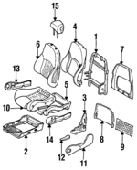 16805460 - Body: Recliner for Chevrolet: Camaro | Pontiac: Firebird Image