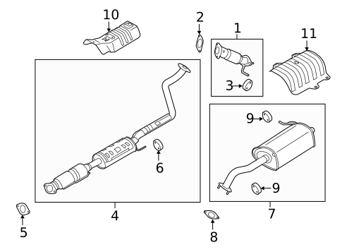 Exhaust Components for 2014 Hyundai Elantra Coupe #0