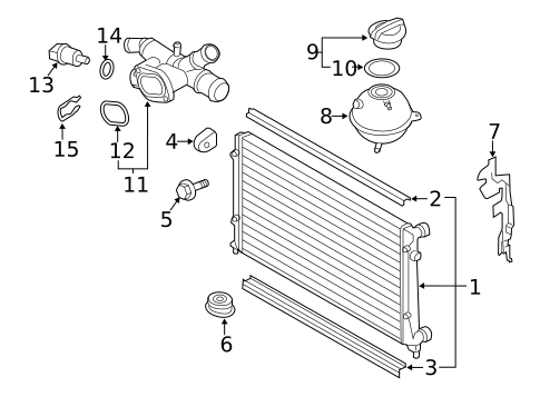 Radiator & Components for 2025 Volkswagen Taos #15
