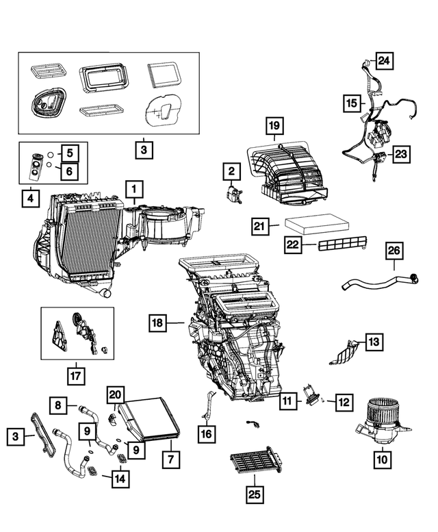 68212082AA - : A/c Actuator Lever for Mopar Image